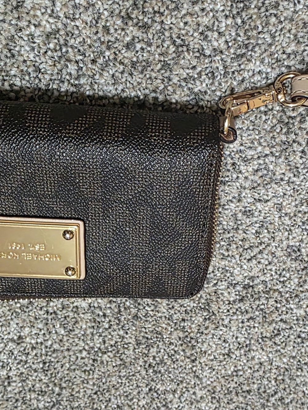 Michael Kors Brown Signature Wristlet